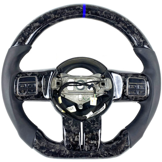 Lenkrad aus Kohlefaser und perforiertem Leder für Jeep Wrangler JK/JL 2011-2017