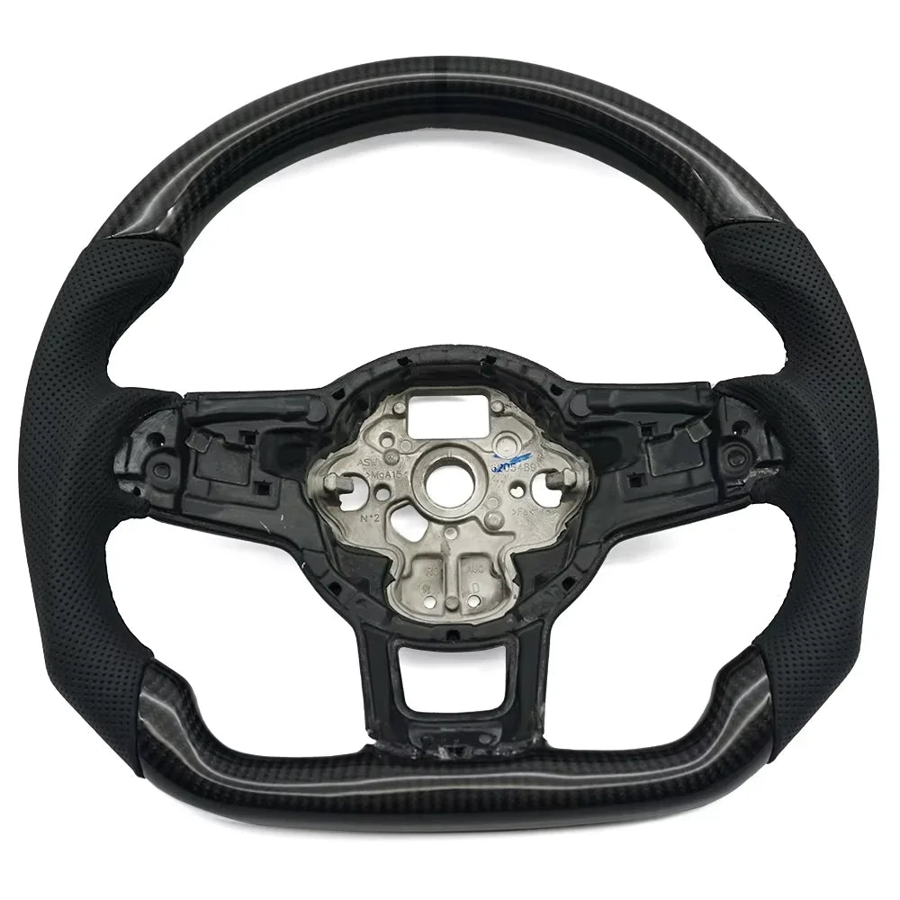 Volant en fibres de carbone pour VW Golf GTI/R/GTD/GTE