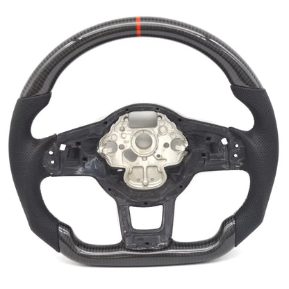 Volant en fibres de carbone pour VW Golf GTI/R/GTD/GTE
