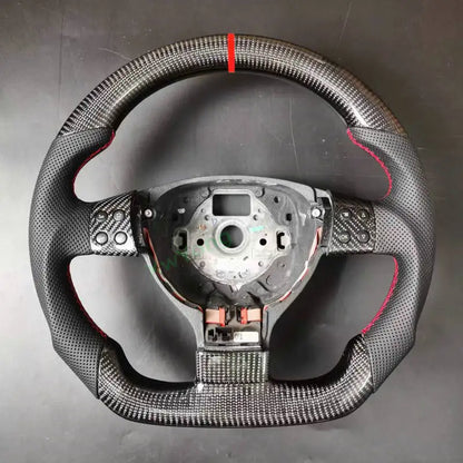 Lenkrad aus Carbonfaser und perforiertem Leder für VW Golf GTI MK5