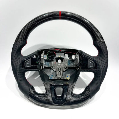 Volant en fibres de carbone et cuir pour Mégane III Rs